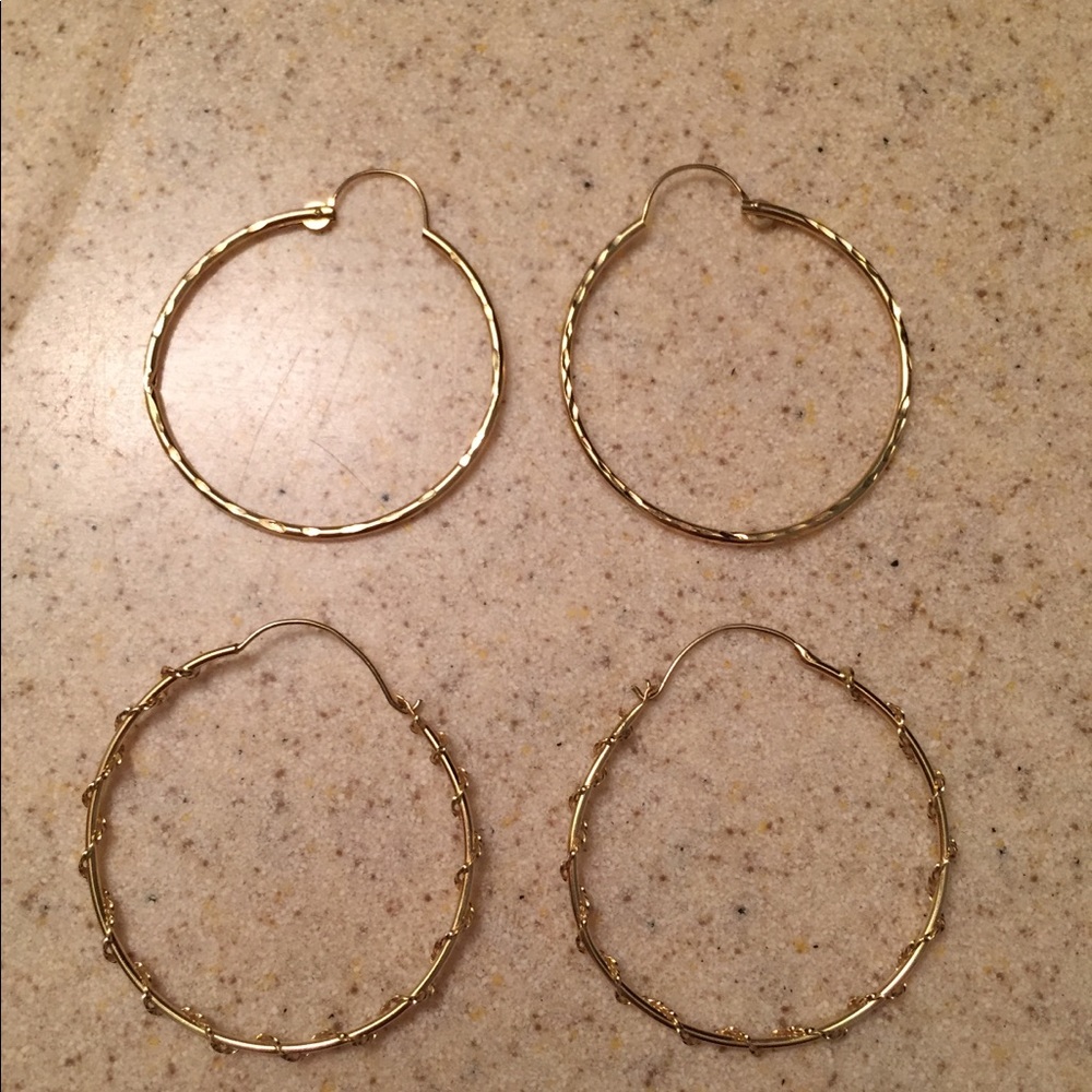 14k hoop earrings